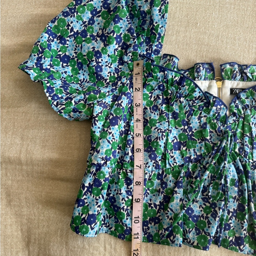 Zara Floral Crop Top - Picture 5 of 7